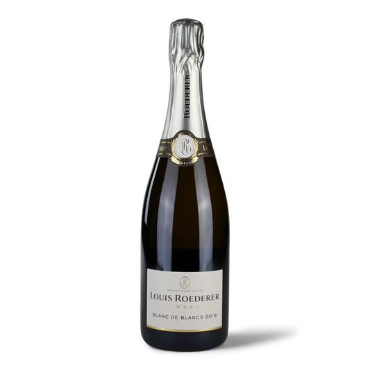 Flasche Louis Roederer Champagner Blanc.