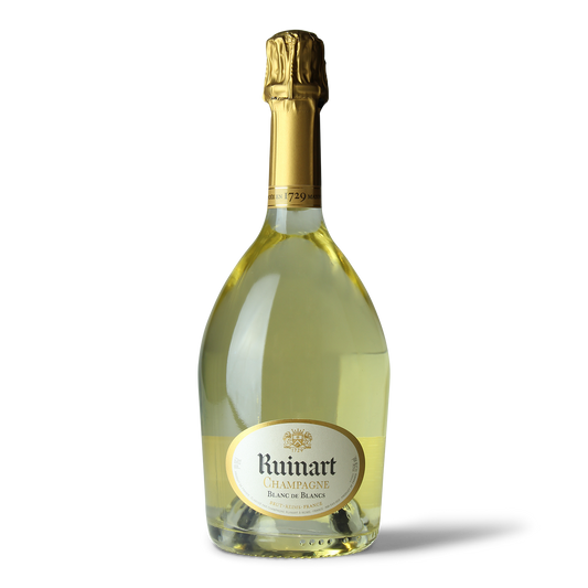 Champagnerflasche Ruinart Blanc de Blancs.