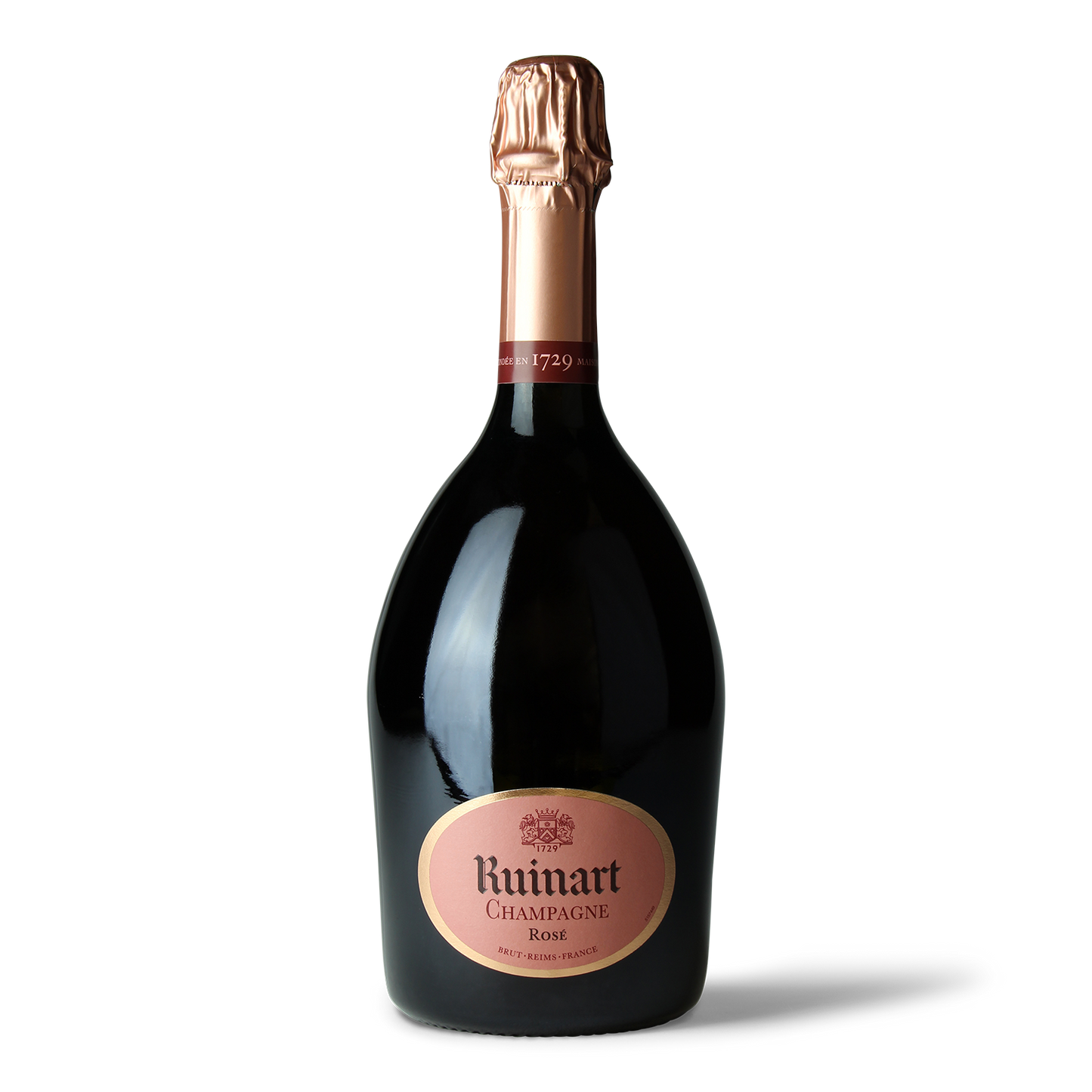 Flasche Ruinart Rosé Champagner.