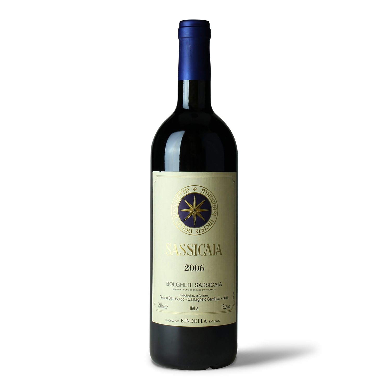 Flasche Sassicaia 2006 Wein