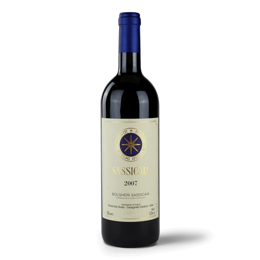 Flasche Sassicaia 2007 Wein