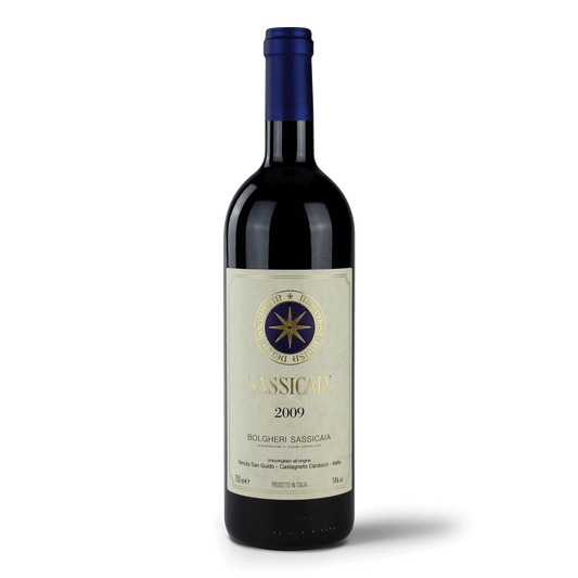 Flasche Sassicaia 2009 Wein