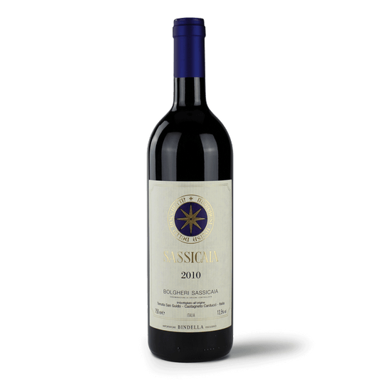 Flasche Sassicaia 2010 Wein