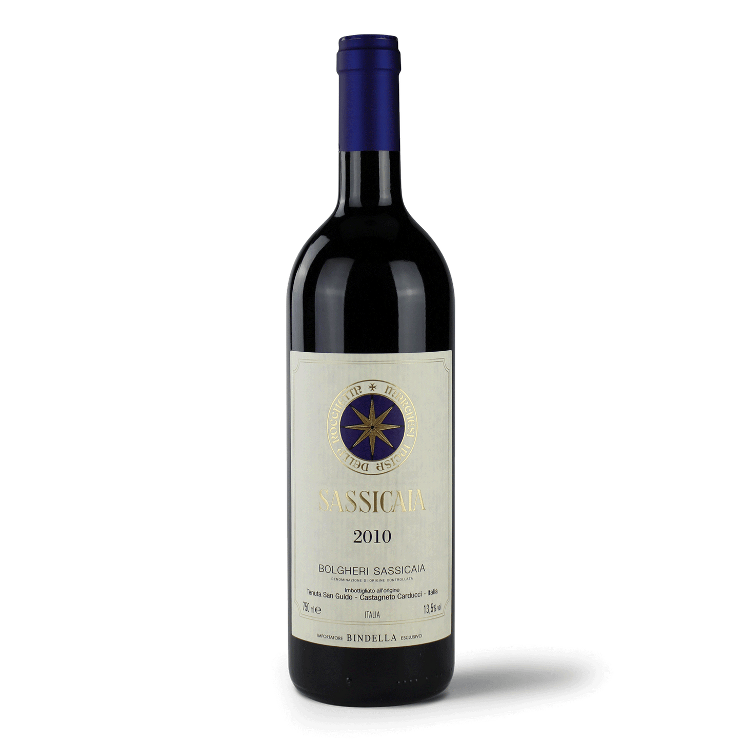 Flasche Sassicaia 2010 Wein