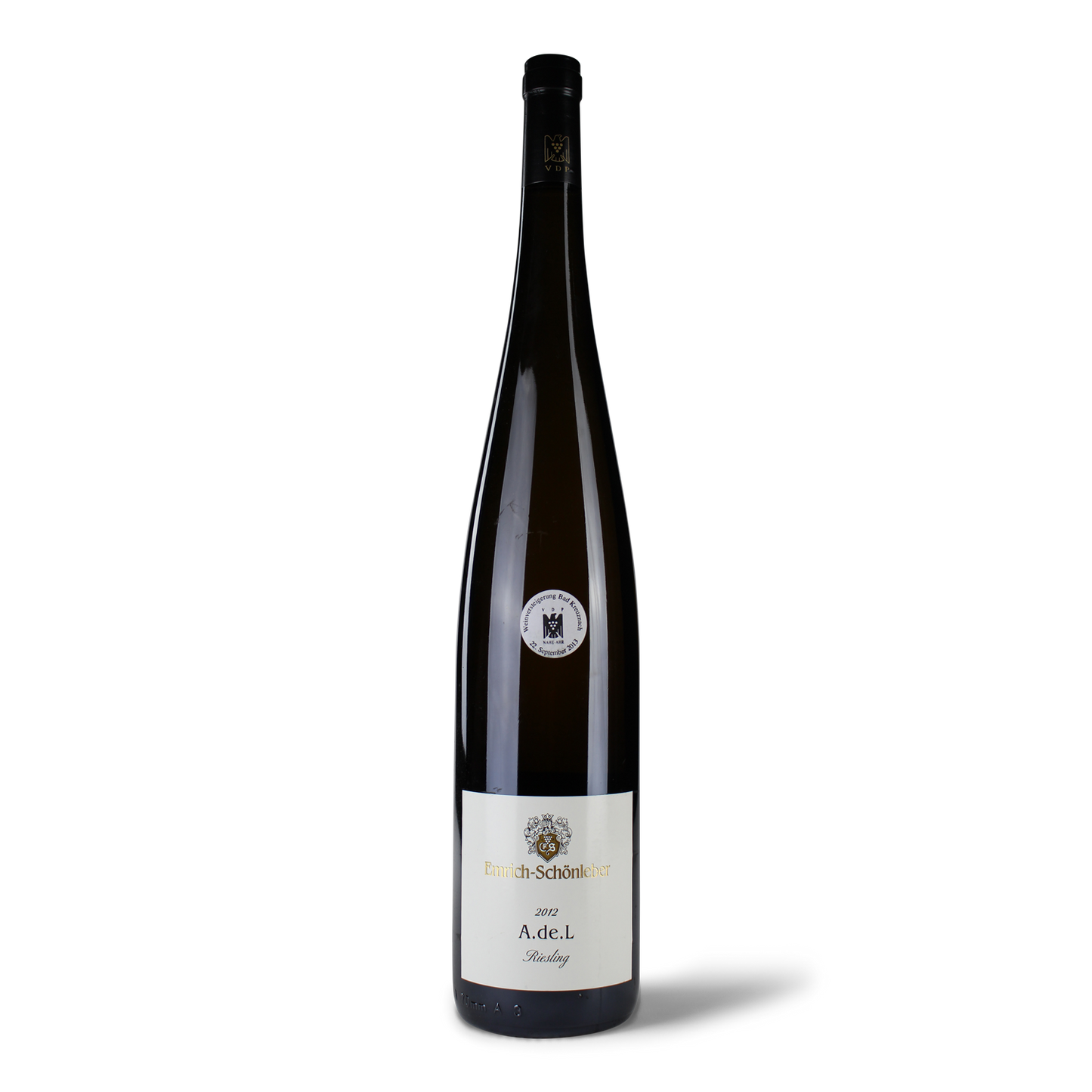Große Flasche Wein Riesling