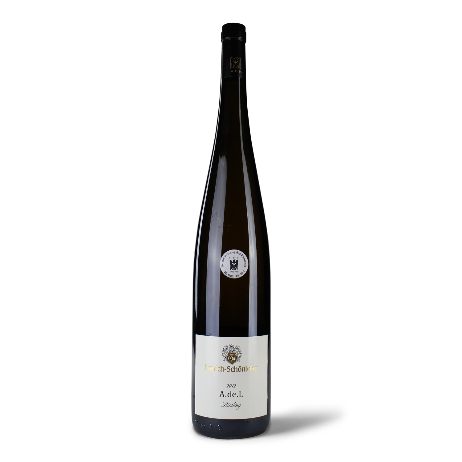 Große Flasche Wein Riesling