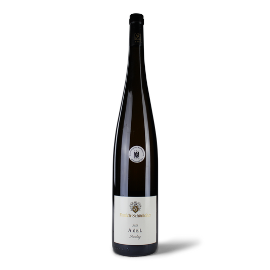 Große Flasche Wein Riesling
