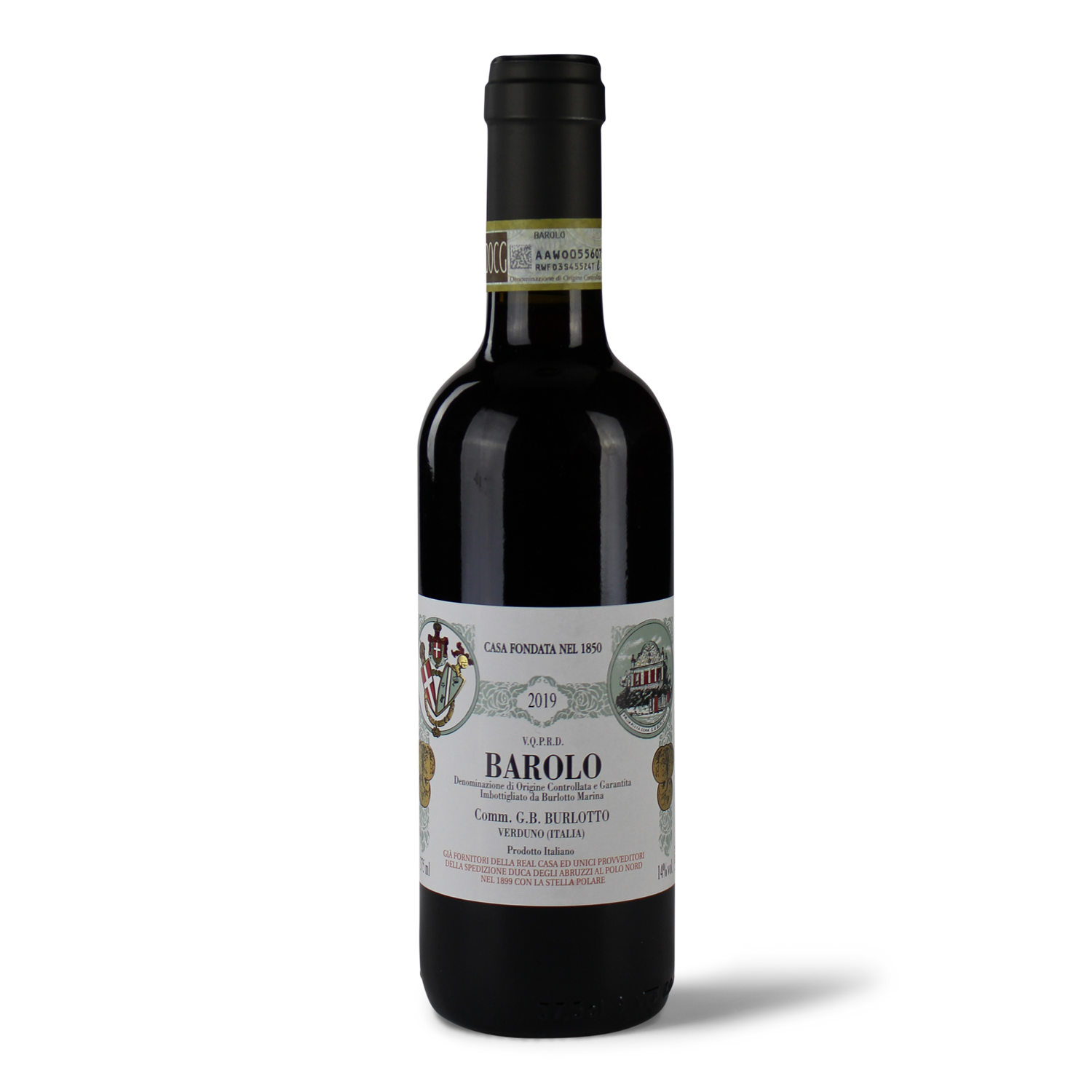 Flasche Barolo Wein 2019.