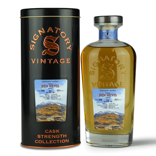 Whiskyflasche und Dose, Ben Nevis.