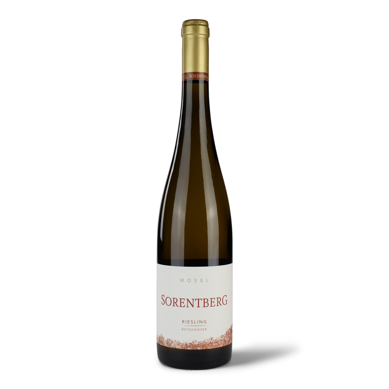 Weinflasche Sorentberg Riesling Rotschiefer