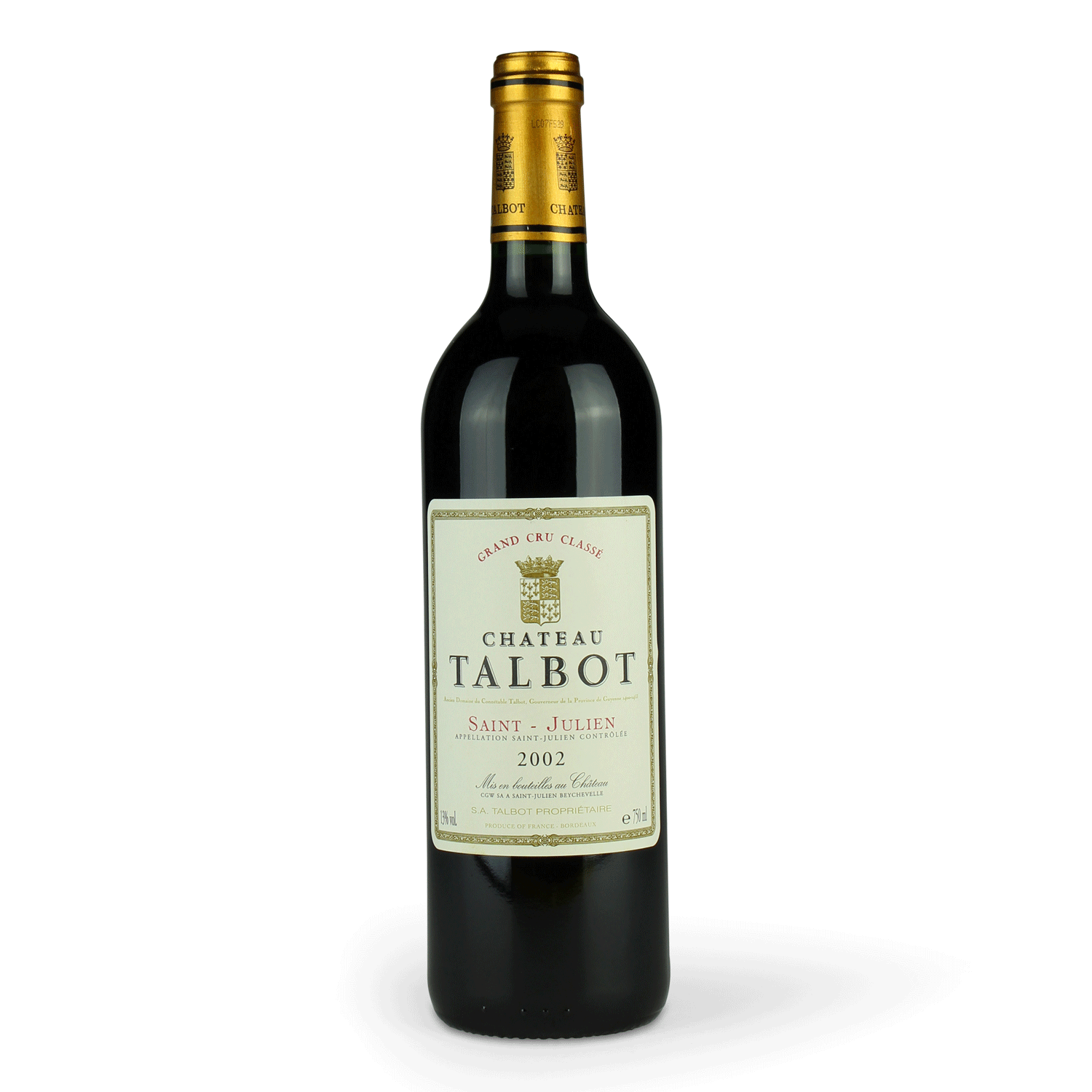 Flasche Chateau Talbot Wein