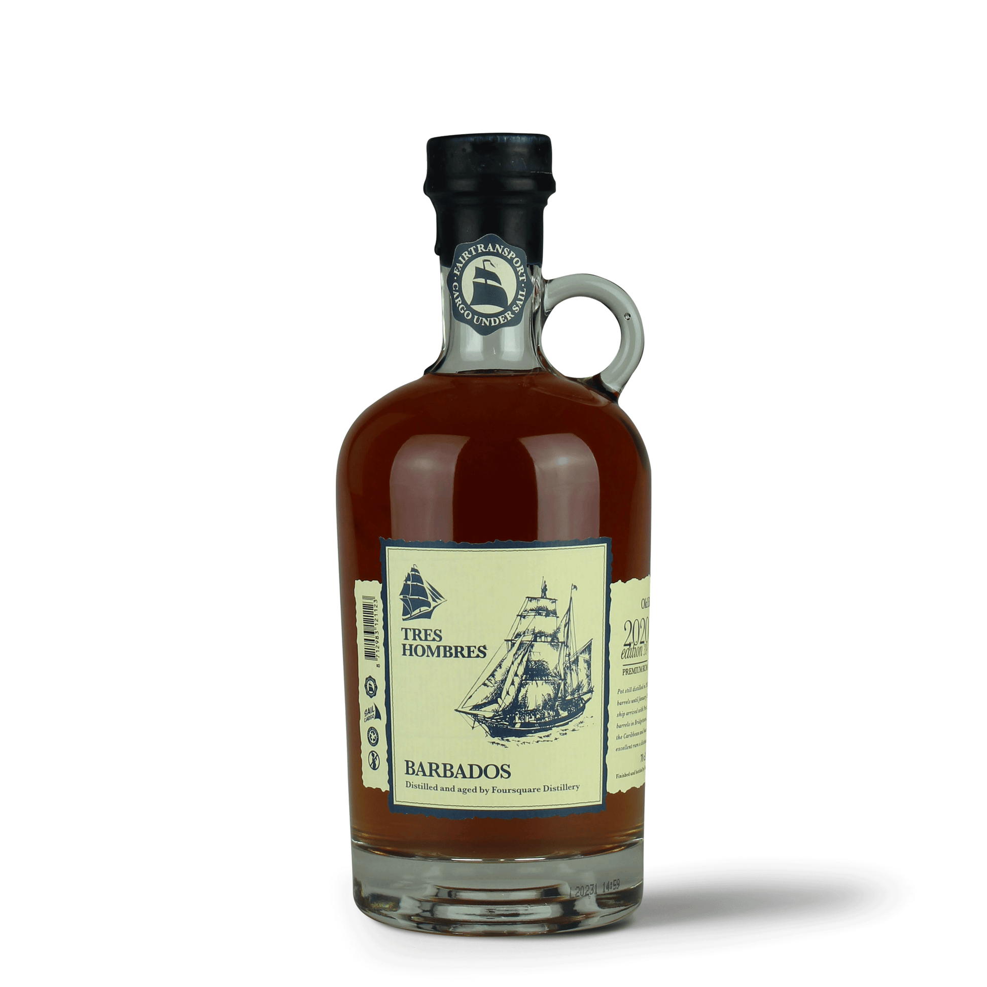 Rumflasche Tres Hombres Barbados