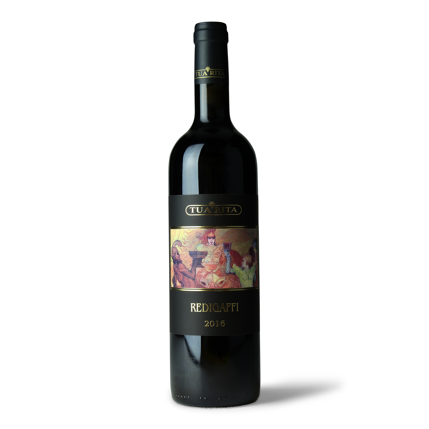 Flasche Rotwein Wein 2016
