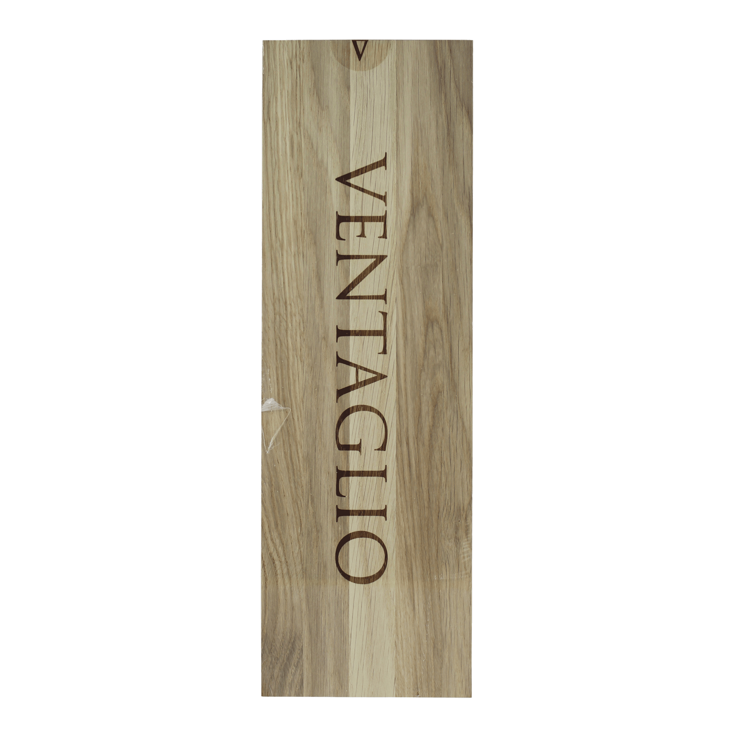 Holzkiste mit Schriftzug "Ventaglio".