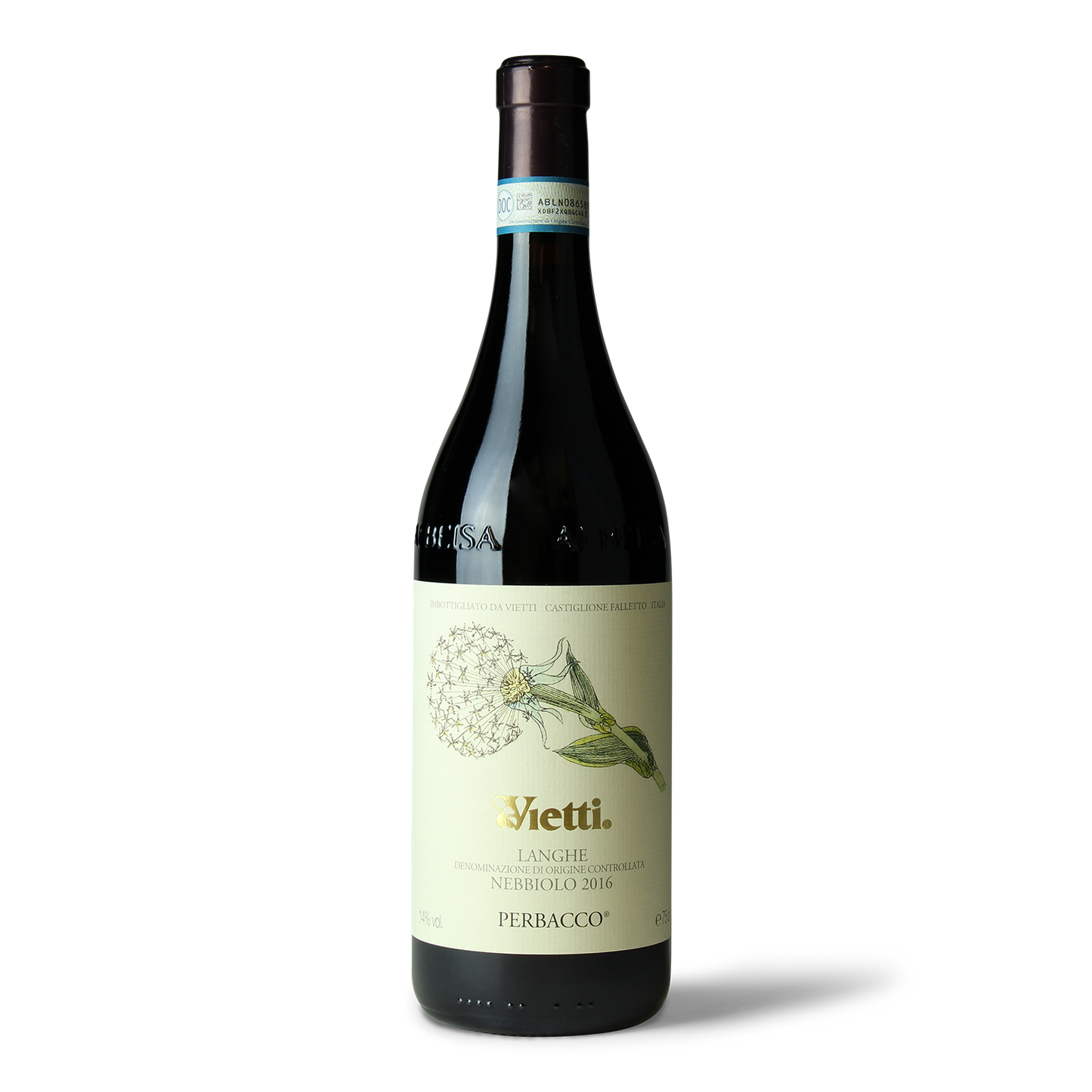 Weinflasche Vietti Langhe Perbacco.