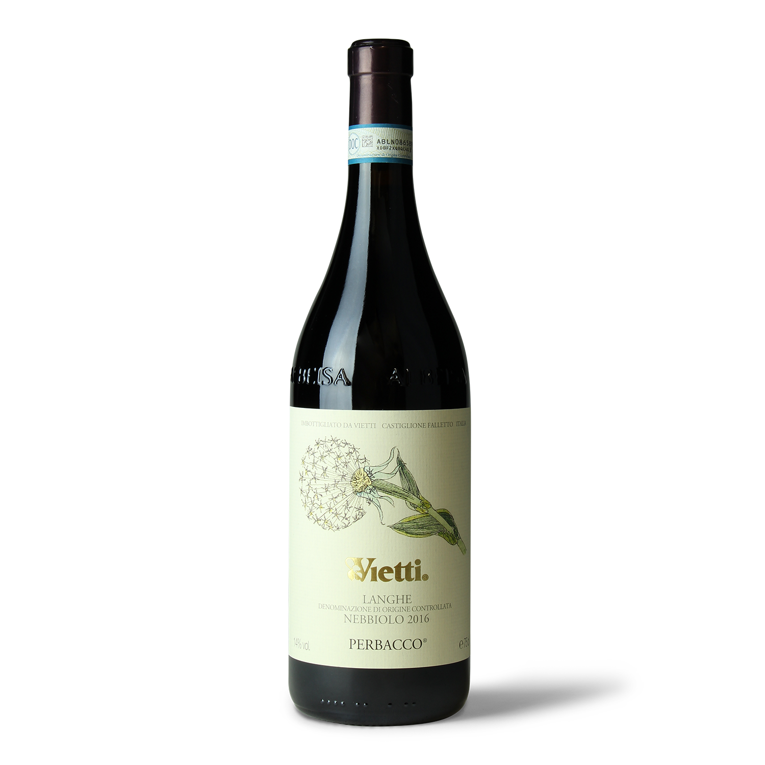 Weinflasche Vietti Langhe Perbacco.