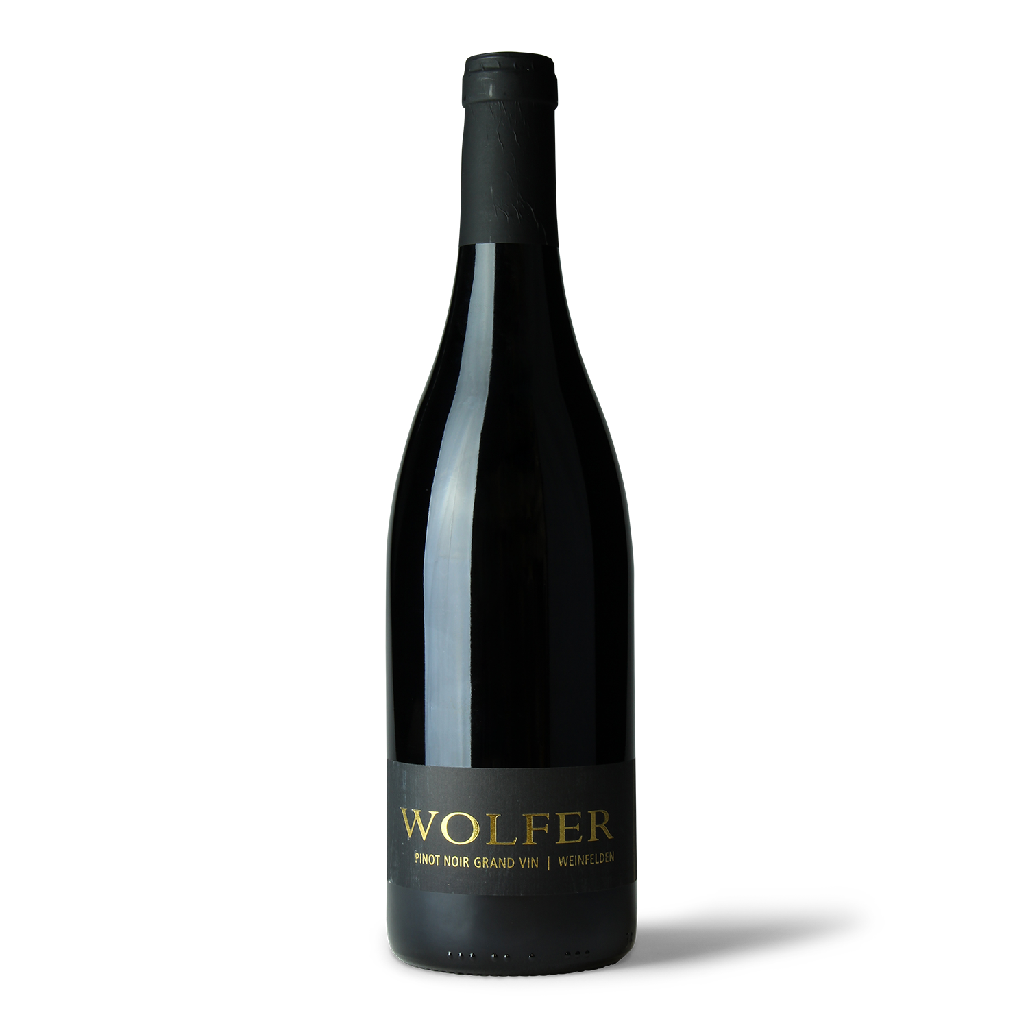 Weinflasche Wolfer Pinot Noir.