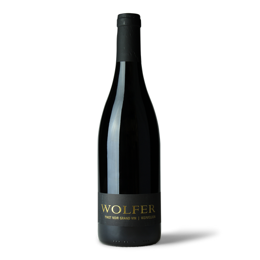 Weinflasche Wolfer Pinot Noir.