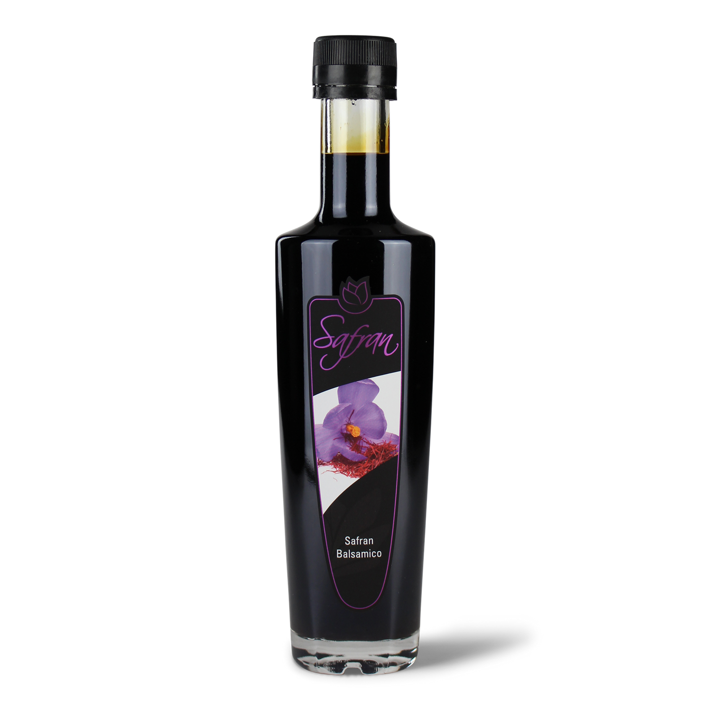 Flasche Safran Balsamico Essig.